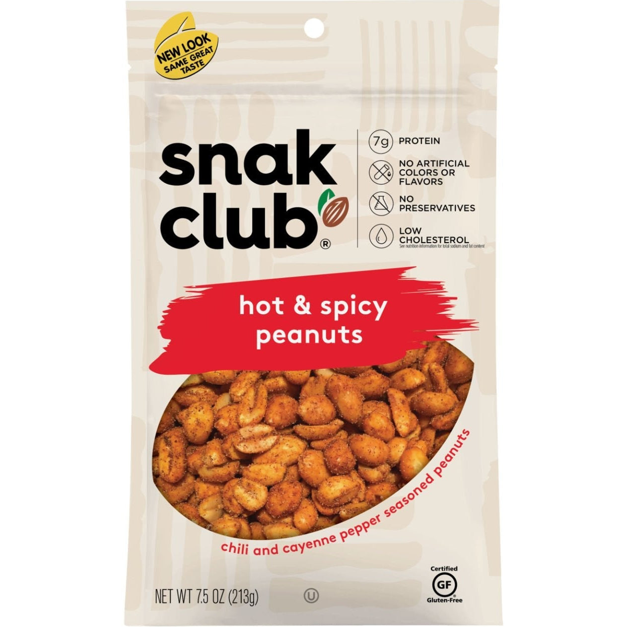 Snak Club: Hot and Spicy Peanuts 6 bags image 0