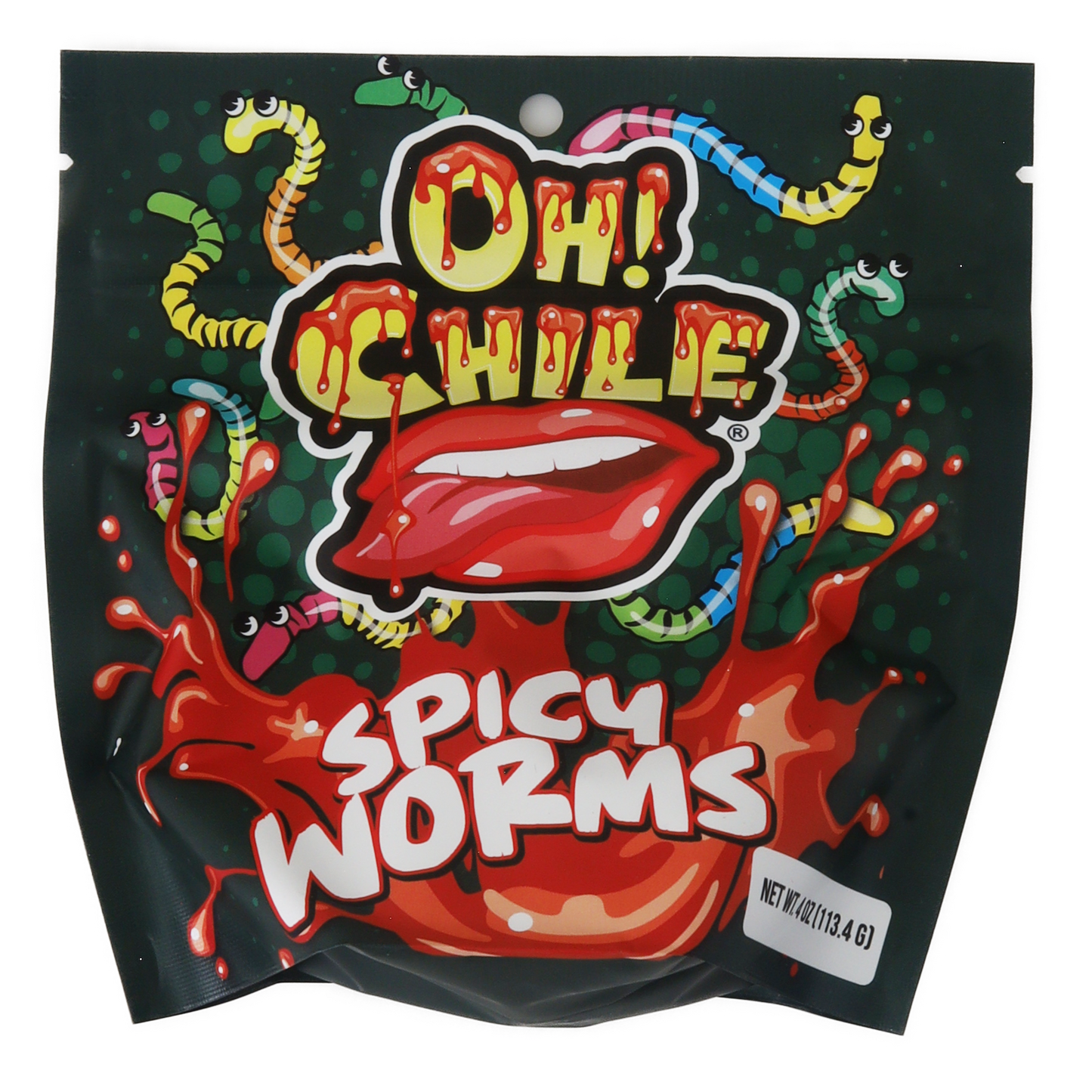 Oh! Chile Spicy Worms 4 oz | 12pcs image 0