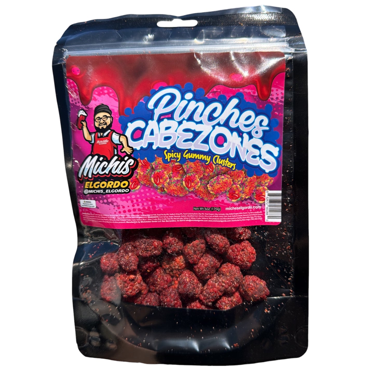 Micheladas El Gordo Pinches Cabezones Candy 6 oz