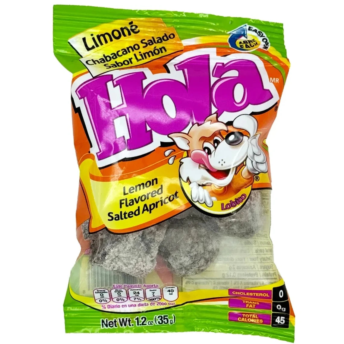 Hola Saladitos Lemon Flavored Salted Apricot 10 bags