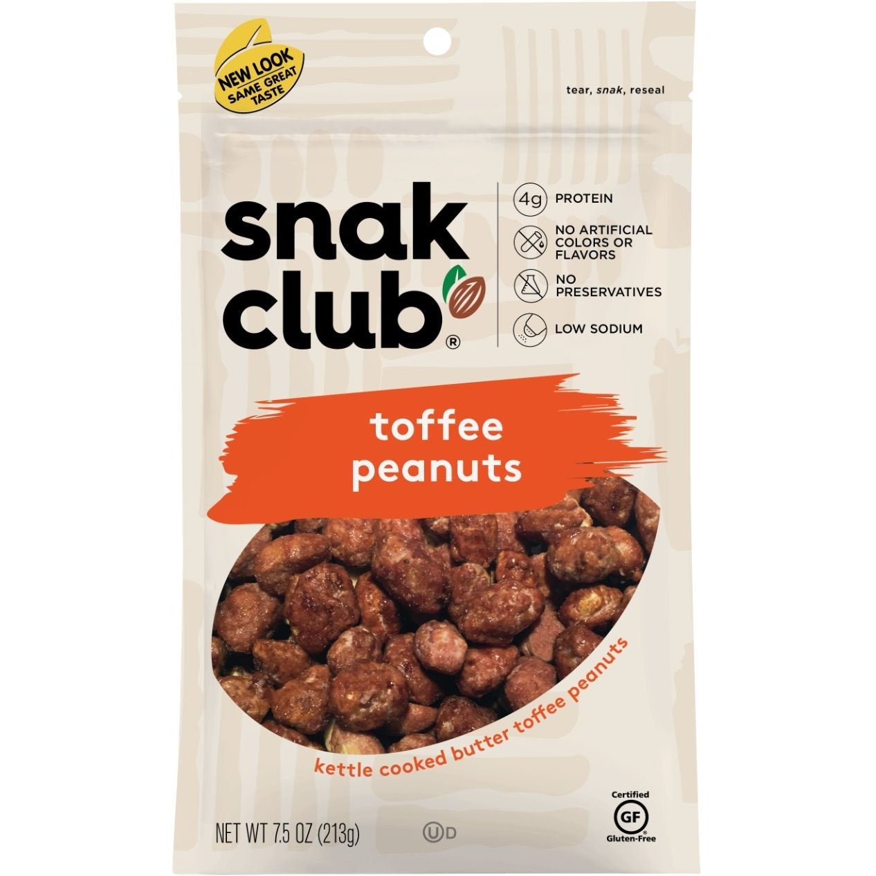Snak Club:  Toffee Peanuts 6 bags image 0