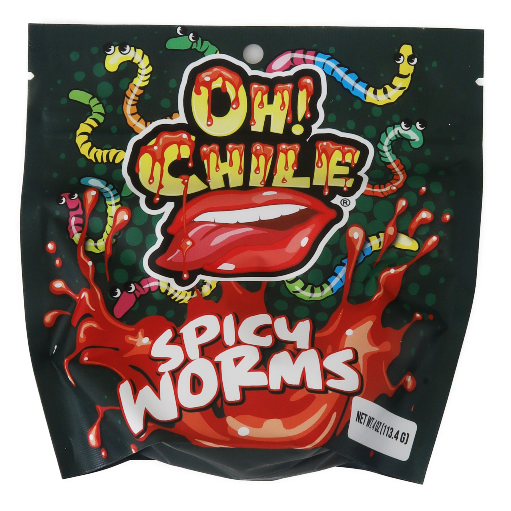 Oh! Chile Spicy Worms 4 oz | 12pcs image 0