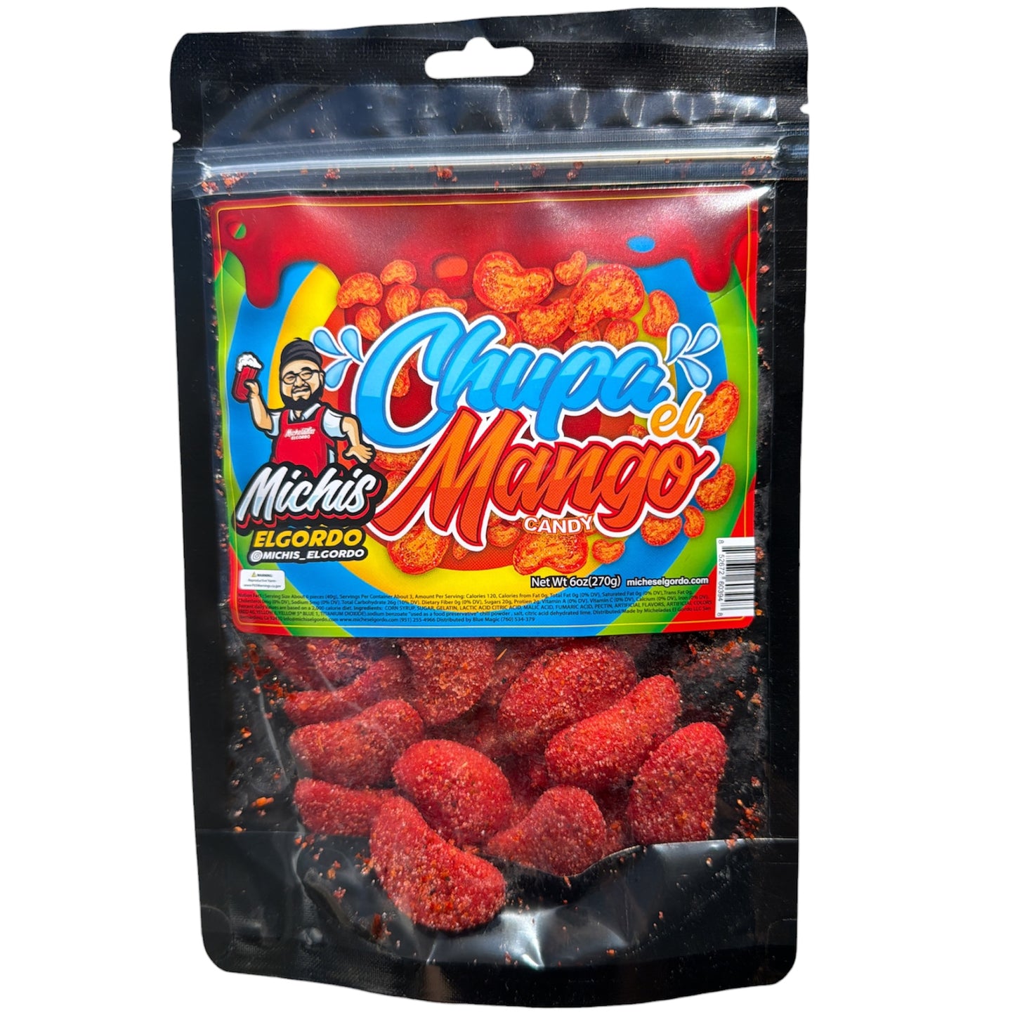 Michis El Gordo Chupa El Mango 6 oz