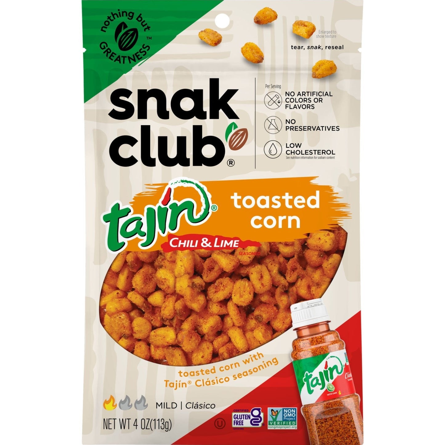 Snak Club: Tajin Toasted Corn 6 bags image 0