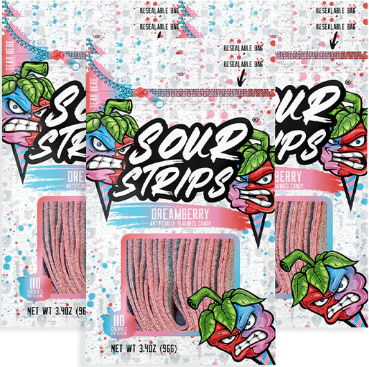Sour Strips Dreamberry 3.4 oz